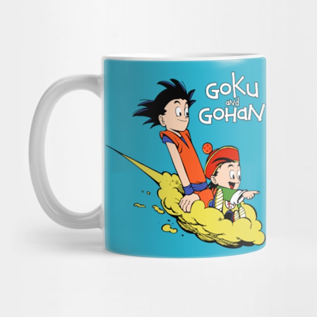 Goku and Gohan by ES427